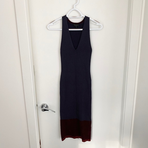 Rag & Bone Kristin Ribbed Knit Midi Dress - Picture 3 of 7
